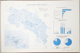 Mapa centros educativos y matrícula inicial 1976. En Atlas Estadístico de Costa Rica Nº2. Realiza...