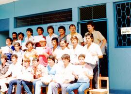 Fotografía con la imagen de un grupo de graduados internos del Centro Penitenciario La Reforma Sa...