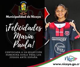 Afiche sobre convocatoria de la Selección Femenina Sub 20