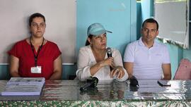 Fotografías de la visita a Santa Marta de Matina, donde la comunidad educativa enfrenta condicion...