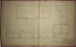 Plano del Colegio de Puerto Limón. Hoja Nº16 de 40. Planta baja. Distribución general. Escala: 1:...