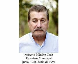 Fotografía de Marcelo Méndez Cruz Ejecutivo Municipal en el periodo junio 1986 a junio 1994