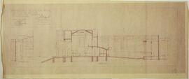 Plano de la Universidad de Costa Rica. Corte 11 y 22. San José. Escala: 1:100. Fecha: octubre 194...