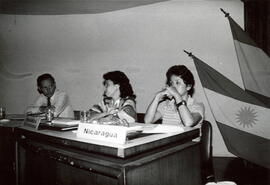 Fotografía de los representantes de Argentina, República Dominicana y Nicaragua al Seminario sobr...