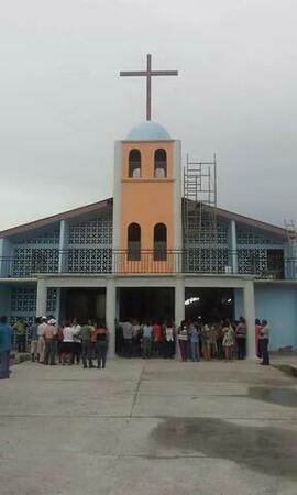 Fotografía de la Iglesia católica San Juan Bautista, ubicada en Belén de Carrillo, Hojancha Guana...