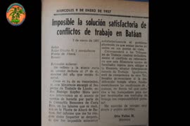 Video en conmemoración de los 61 años de cierre de La fábrica de Abaca en Batán de Matina. Limón
