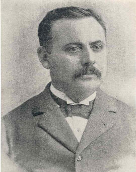 Fotografía con la imagen del Lic. Félix Arcadio Montero Monge, nacido en Santo Domingo de Heredia...