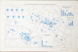 Mapa tasas de crecimiento intercensal de la población de Costa Rica, según censos 19631973. En At...