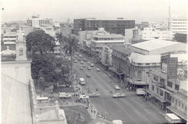 Fotografía de la avenida segunda, tomada desde el octavo piso del edificio Metropolitano. San José
