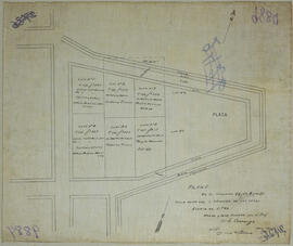Plano de la manzana 46 de Limón. Fecha: noviembre de 1910. Escala: 1:500. Ingeniero L. Carranza. ...