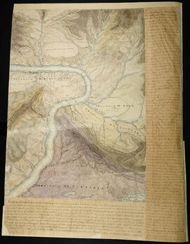 Mapa de la región del Coto y Turucaca con información histórico geográfico