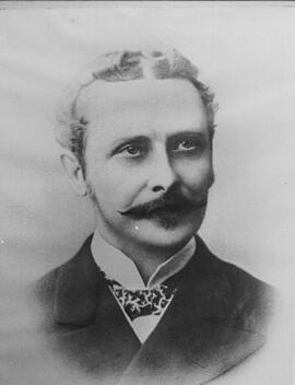 Fotografía del señor Maríano Montealegre, administrador de la fábrica Nacional de Licores entre 1...