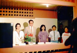 Fotografía con la imagen del acto de inauguración de dormitorios de visita conyugal en la Casa de...