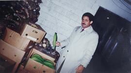 Fotografía de Jorge Sauma Aguilar, gerente general, en una visita a finca bananera