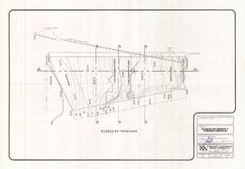 Planos de planta de muros y tubería de drenaje, para propuesta de instalación para tubería