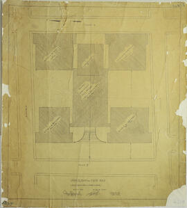 Provincia San José. Universidad de Costa Rica. Localización de Pabellones. Original. Material: pa...