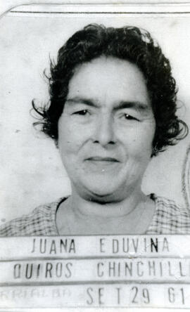Fotografía de Juana Eduvina Quirós Chinchilla, primera mujer atendida en un hospital de la Caja C...