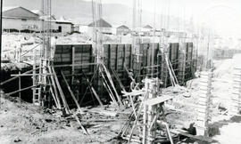 Fotografía del edificio en construcción del Instituto Costarricense de Electricidad ICE, en Saban...