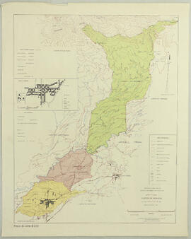 Mapa político del Cantón de Moravia San José. Contiene los distritos de San Vicente, San Jerónimo...