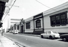 Fotografía con la imagen del antiguo edificio de la Escuela Porfirio Brenes, sede también en su m...