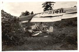 Fotografías accidente ocurrido a la aeronave TI-1041-L. Propiedad de Compañía Bananera de Costa R...