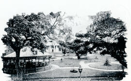 Fotografía con la imagen del Parque Central de San José San José