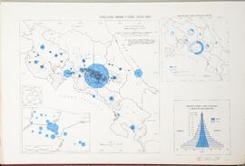 Mapa población urbana y rural de Costa Rica, según censo 1963. En Atlas Estadístico de Costa Rica...