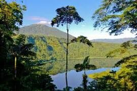 Fotografía de la vista a la Laguna Hule, Río Cuarto de Alajuela