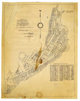 Plano de lotificación de Barrio Pinto. San José