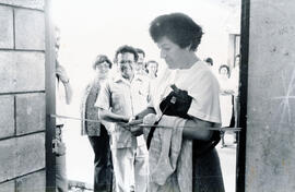 Fotografía del acto de inauguración del Laboratorio de Idiomas, en el Centro Regional del Atlánti...