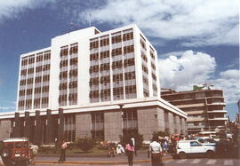 Fotografía del Banco Central de Costa Rica, tomada de esquina noroeste del Banco de Costa Rica. S...