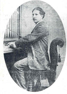 Fotografía del maestro y músico José Campabadal hacia 1880. Falleció el 22 de 06 de 1905. San José