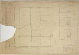 Plano general de la Jabonera Nacional. Proyecto de M. Gutiérrez. Aprobó: Hernán Gutiérrez