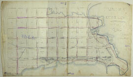Plano del proyecto de cloacas de Puerto Limón. Fecha: 15 de octubre de 1894. Escala: 1:1000. Inge...