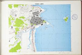 Plano ciudad de Limón. En Atlas Estadístico de Costa Rica Nº2. Realizado por Dirección de Estadís...