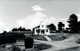 Fotografía de la fachada de la Ermita del Cañón de El Guarco. Cartago