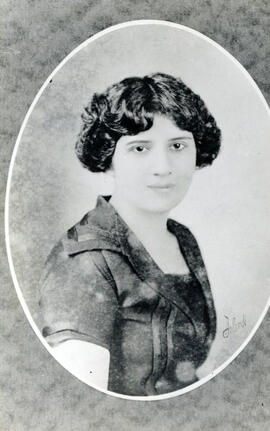 Fotografía con la imagen de la señora Elita Gutiérrez Rivera, 1904-1926 San José