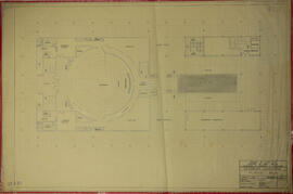 Plano Asamblea Legislativa. San José. Planta baja. Escala: 1:100. Fecha: 1957. Dibujo: E. Núñez M...