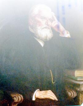 Fotografía del óleo con la imagen del Lic. José Joaquín Rodríguez Zeledón, Presidente de la Corte...