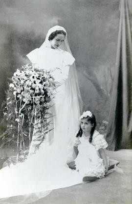 Fotografía con la imagen de la señora María Pimentel, quien casó con Ernesto Gutiérrez Rivera. La...