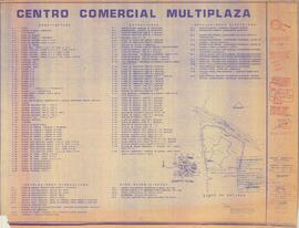 Planos constructivos del Centro Comercial Multiplaza I Etapa