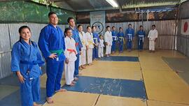 Fotografía del equipo de judo de Los Chiles, Alajuela