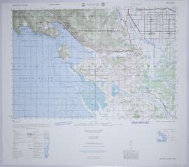 Mapa topográfico. Hoja Golfito