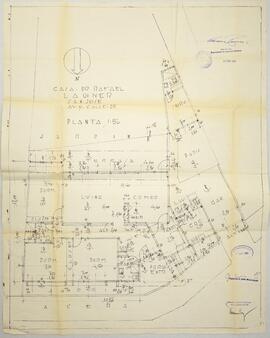 Plano de construcción de propiedad a nombre de Rafael Lachner, ubicado en avenida 09, calle 25