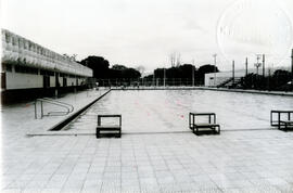 Fotografía con la imagen de las instalaciones deportivas piscina de la Universidad de Costa Rica ...