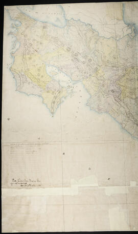 Mapa de las tribus indígenas de Costa Rica confeccionado por José María Figueroa