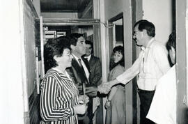 Fotografías de la visita realizada al Archivo Nacional por el Doctor Oscar Arias Sanchez, Preside...
