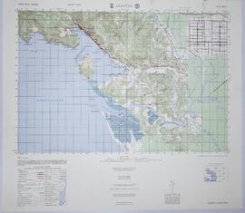 Mapa topográfico. Hoja Golfito