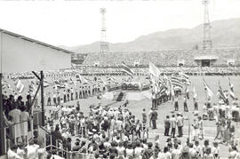 Fotografías del Traspaso de Poderes Carazo Odio-Monge Álvarez, en el Estadio Nacional. San José