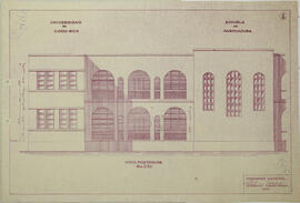 Plano de la Universidad de Costa Rica. Escuela de Agricultura. San José. Hoja N°7 de 24. Vista Po...